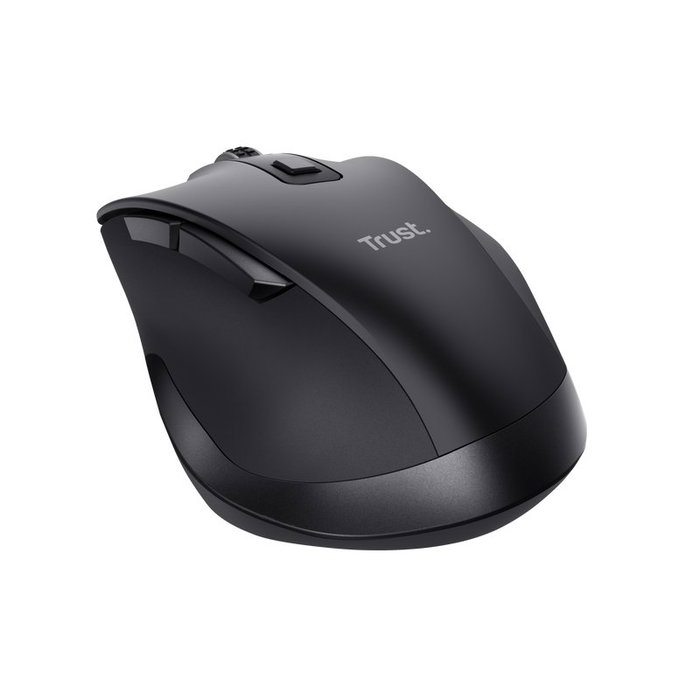 Trust Fyda Eco Ratón Ergonómico Inalámbrico Negro